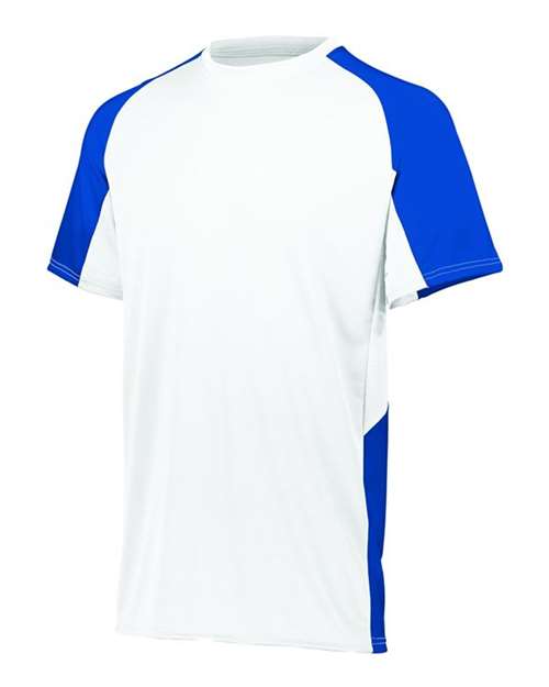 Augusta Sportswear 1518 Youth Cutter Jersey - White/ Royal