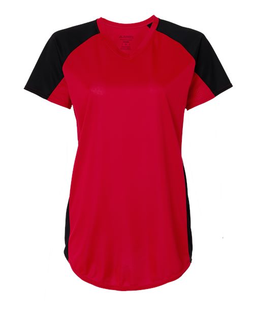 Augusta Sportswear 1522 Women's Cutter Jersey - Red/ Black
