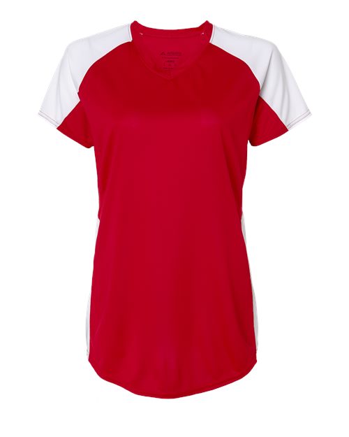 Augusta Sportswear 1522 Women's Cutter Jersey - Red/ White