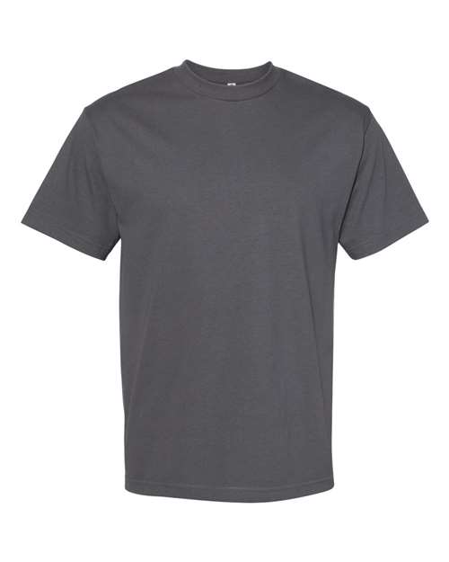 American Apparel 1301 Unisex Heavyweight Cotton Tee - Charcoal