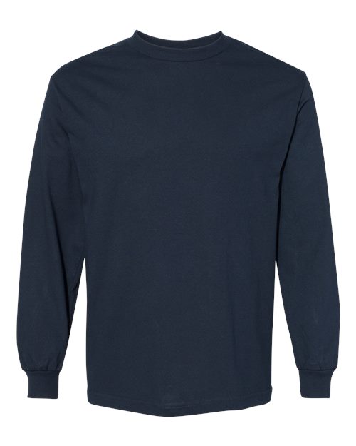 American Apparel 1304 Unisex Heavyweight Cotton Long Sleeve Tee - True Navy