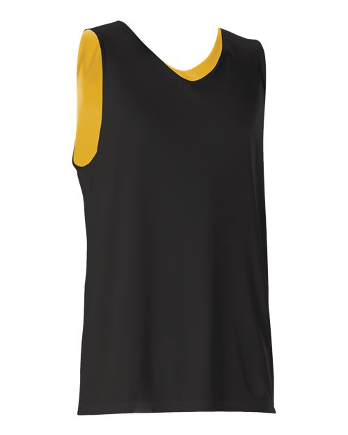 Load image into Gallery viewer, Alleson Athletic 506CR Men's Reversible Tank - Black/ Gold
