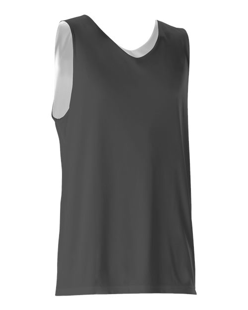 Load image into Gallery viewer, Alleson Athletic 506CR Men's Reversible Tank - Charcoal/ White
