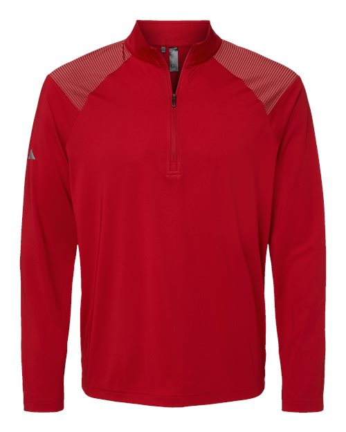 Load image into Gallery viewer, Adidas A520 Men's Ultimate365 Lightweight Shoulder Stripe Quarter-Zip Pullover - Team Power Red
