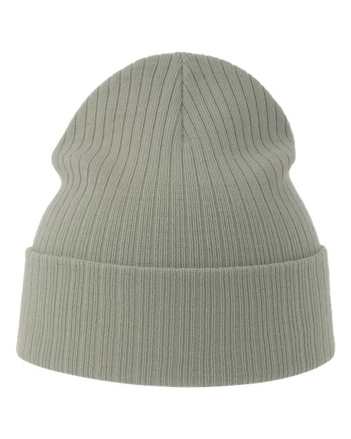 Atlantis Headwear RIO Sustainable Rib Cuffed Beanie - Light Grey
