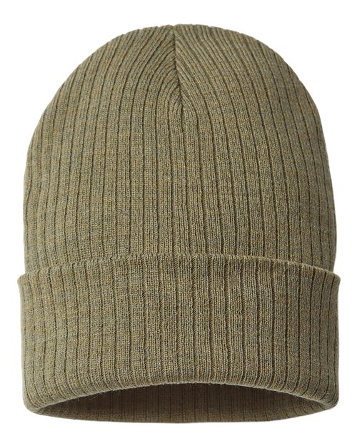 Atlantis Headwear RIO Sustainable Rib Cuffed Beanie - Olive