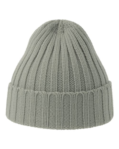 Load image into Gallery viewer, Atlantis Headwear SHORE Sustainable Cable Knit Cuffed Beanie - Light Grey
