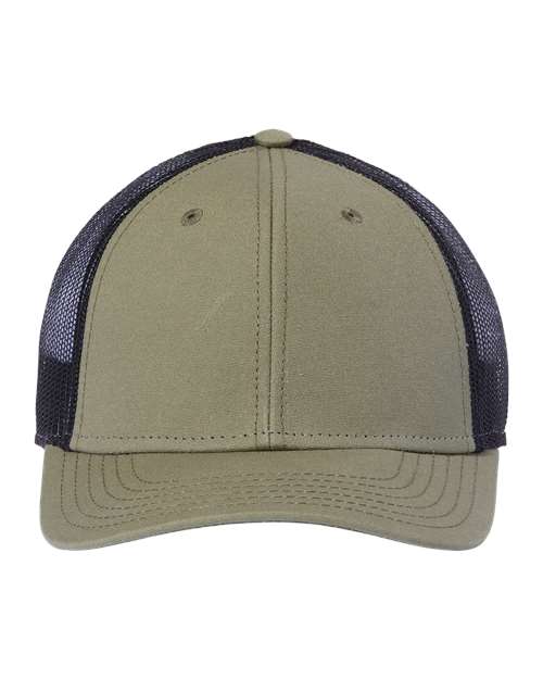 Atlantis Headwear RETH Sustainable Recy Three Trucker Cap - Olive/ Black