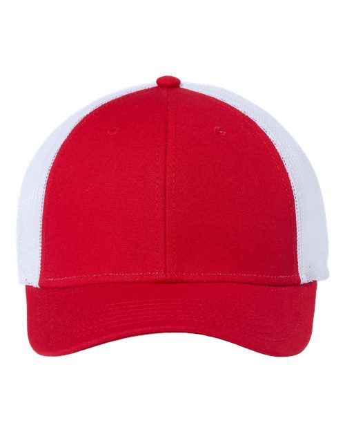 Load image into Gallery viewer, Atlantis Headwear RETH Sustainable Recy Three Trucker Cap - Red/ White
