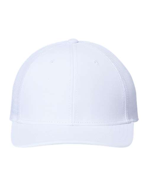Load image into Gallery viewer, Atlantis Headwear RETH Sustainable Recy Three Trucker Cap - White/ White
