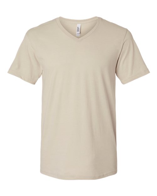 American Apparel 2006CVC Unisex CVC V-Neck Tee - Heather Bone