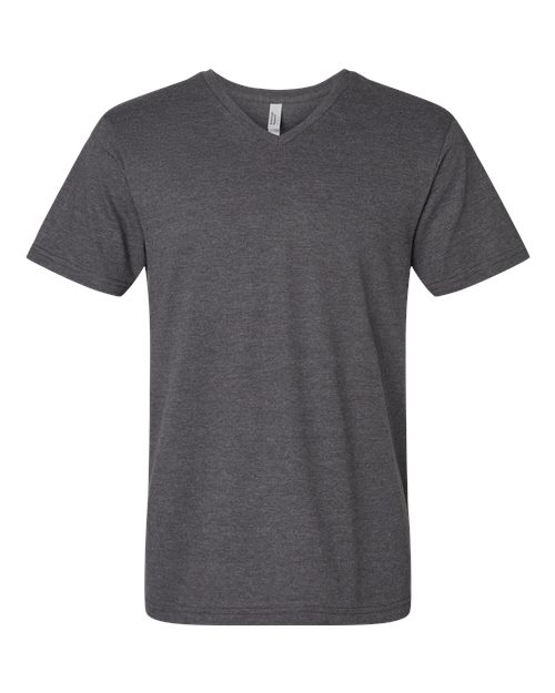 Load image into Gallery viewer, American Apparel 2006CVC Unisex CVC V-Neck Tee - Heather Charcoal
