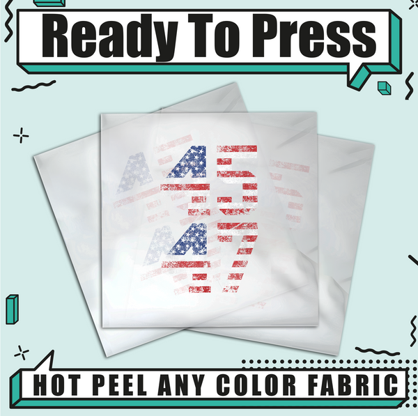 45 47 American Flag  Trump 2024 Election Ready To Press DTF Transfers