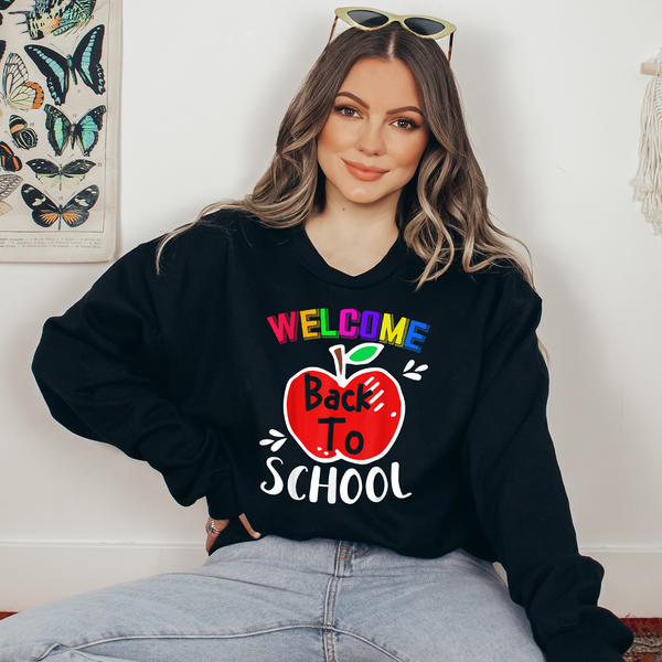Apple Welcome Back To School Ready To Press DTF Transfers, DTF Hot Peel