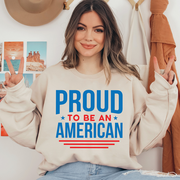 Proud to be an American Ready To Press DTF Transfers, DTF Hot Peel