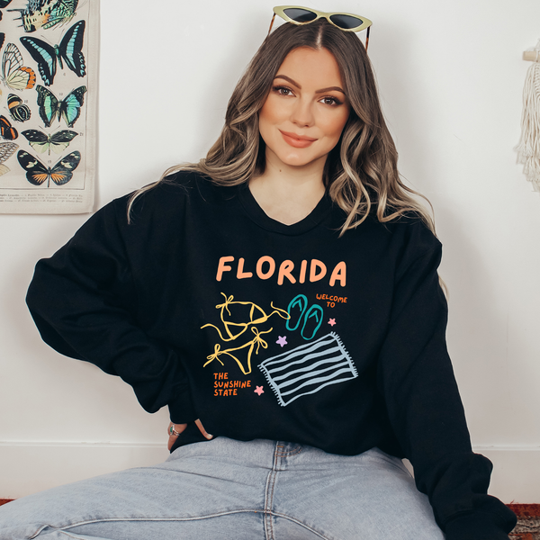 Florida Summer Ready To Press DTF Transfers, DTF Hot Peel