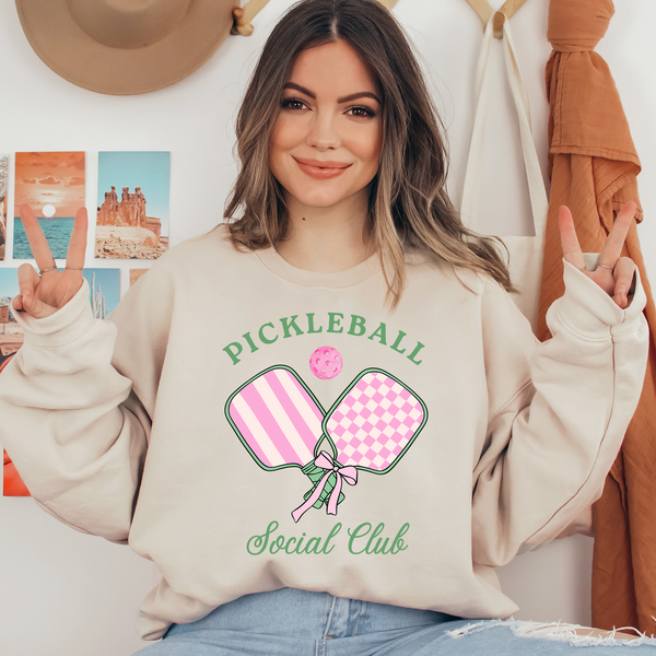 Pickleball Social Club Ready To Press DTF Transfers, DTF Hot Peel