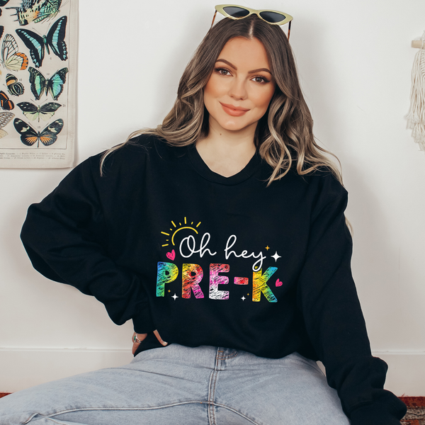 Oh Hey Pre-K Retro Ready To Press DTF Transfers, DTF Hot Peel