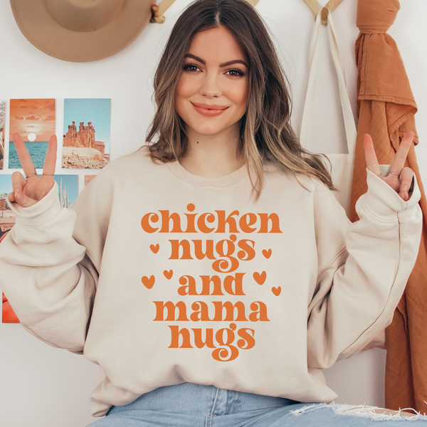 Chicken Hugs And Mama Hugs Ready To Press DTF Transfers, DTF Hot Peel
