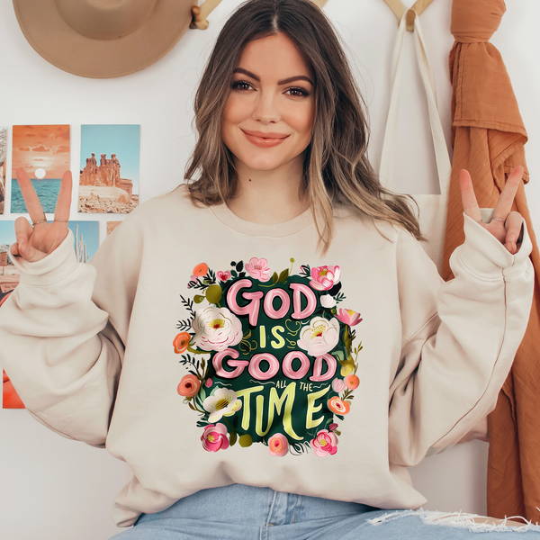 God is Good All The Time Ready To Press DTF Transfers, DTF Hot Peel