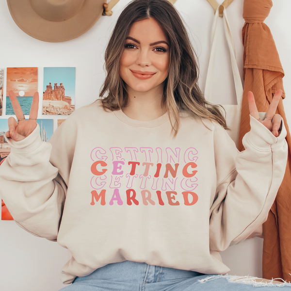 Getting Married Soft Color Ready To Press DTF Transfers, DTF Hot Peel