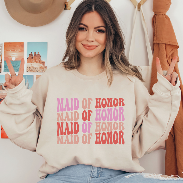 Maid Of Honor Soft Color Ready To Press DTF Transfers, DTF Hot Peel