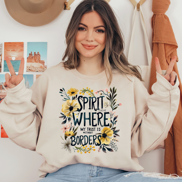 Spirit Where Borders Ready To Press DTF Transfers, DTF Hot Peel