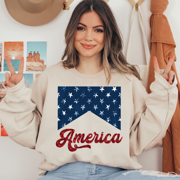 Retro America Ready To Press DTF Transfers, DTF Hot Peel